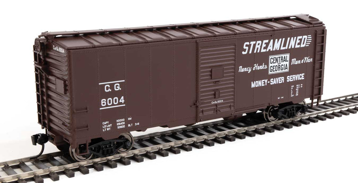 Walthers Mainline 910-2728 HO 40' AAR Modified 1937 Boxcar Central Of Georgia CG 6004