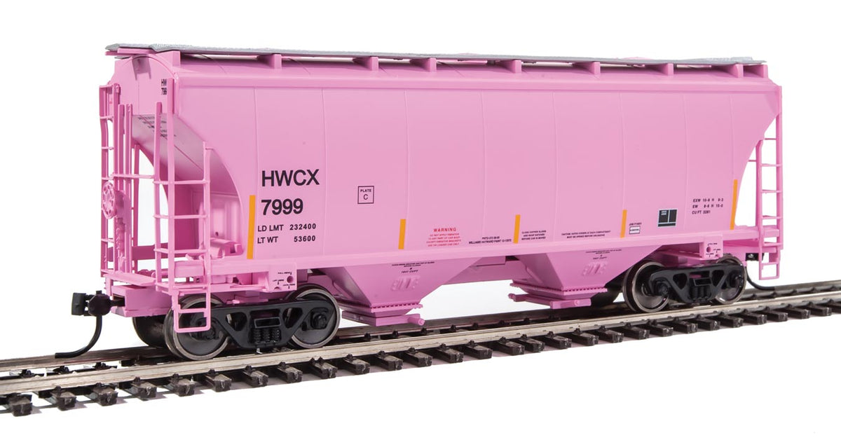 Walthers 910-7539 HO 39' Trinity 3281 2-Bay Covered Hopper HWCX 7999 - NOS