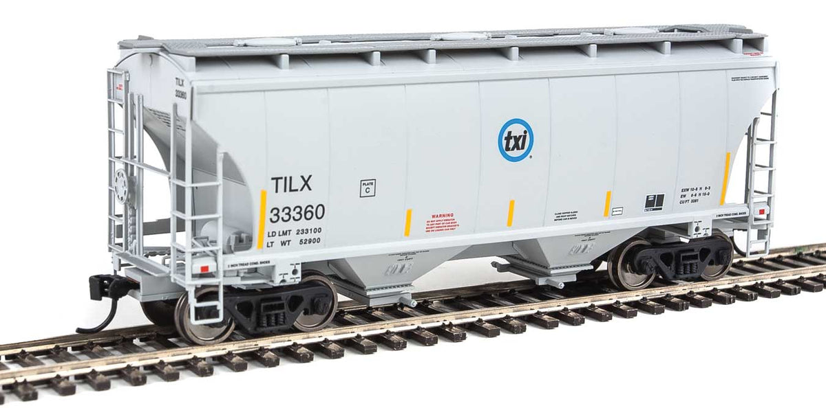 Walthers 910-7550 HO 39' Trinity 3281 2-Bay Covered Hopper Txi TILX 33360
