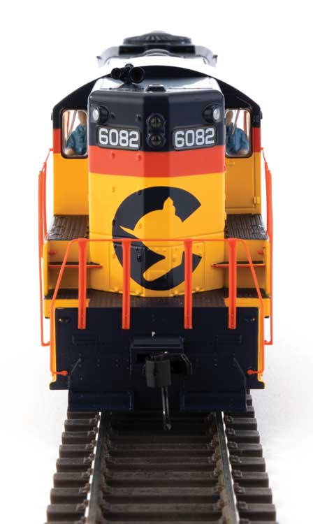 Walthers Mainline 910-20481 HO Scale EMD GP9 Phase II High Hood Chessie/C&O 6182 DCC & Sound