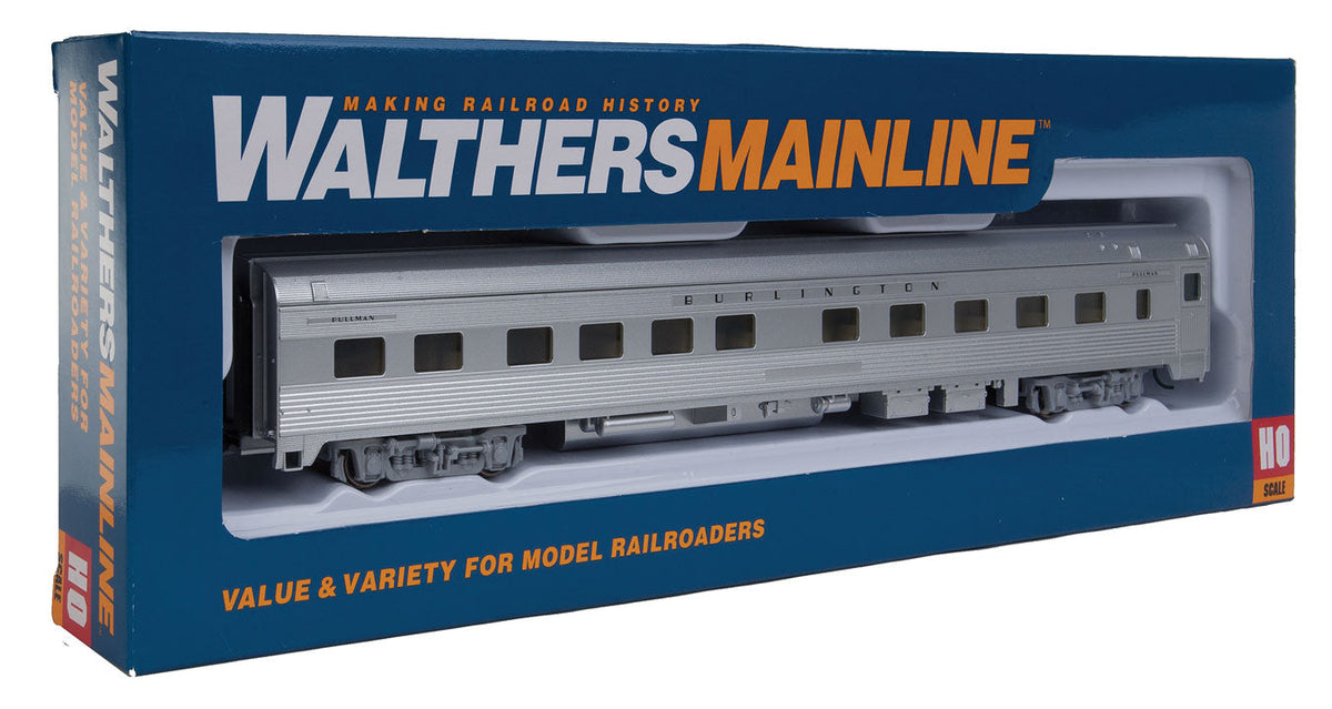 Walthers Mainline 910-30103 HO Scale 85' Budd 10-6 Sleeper Burlington CB&Q