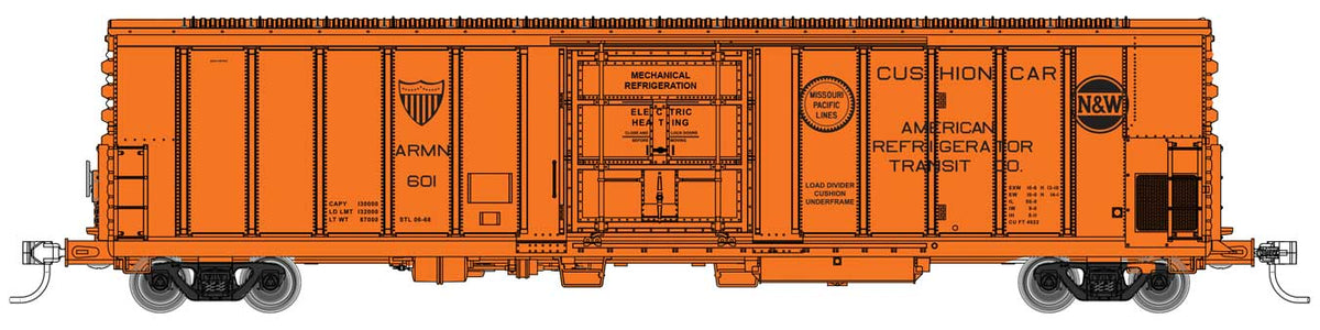 Walthers Mainline 910-3973 HO Scale 57' Mechanical Reefer American Refrigerator Transit ARMN 678