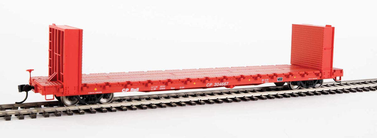 Walthers Mainline 910-5806 60' Pullman Bulkhead Flatcar Canadian Pacific CP 304667