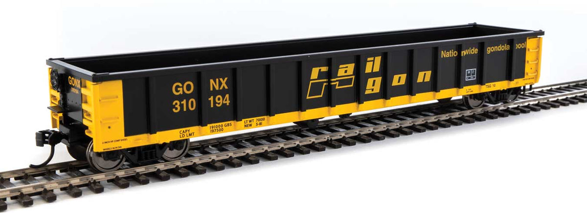 Walthers MainLine 910-6302 53' Gondola Railgon GONX 310194