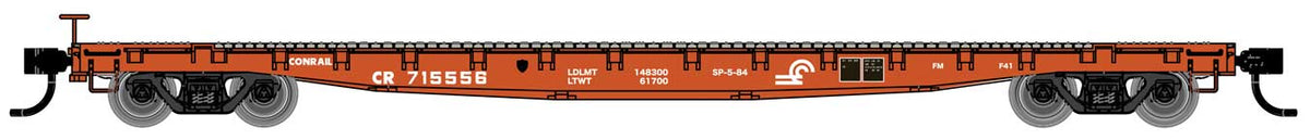 Walthers Mainline 910-6605 53' GSC Flatcar Conrail CR 715556