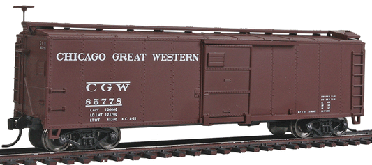  Walthers 910-1706 HO 40' X-29 Boxcar Chicago Great Western CGW 85778 - Like New USED