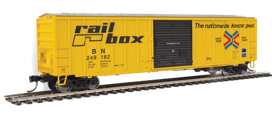  Walthers 910-1827 HO 50' ACF Boxcar Ex-Railbox Burlington Northern Patch BN 249182