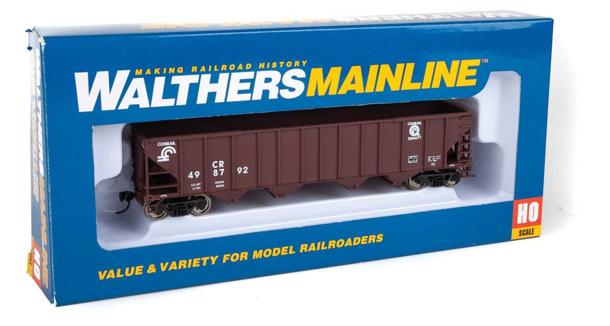  Walthers 910-1986 HO Scale 4 Bay 100 Ton Hopper Conrail CR 498792