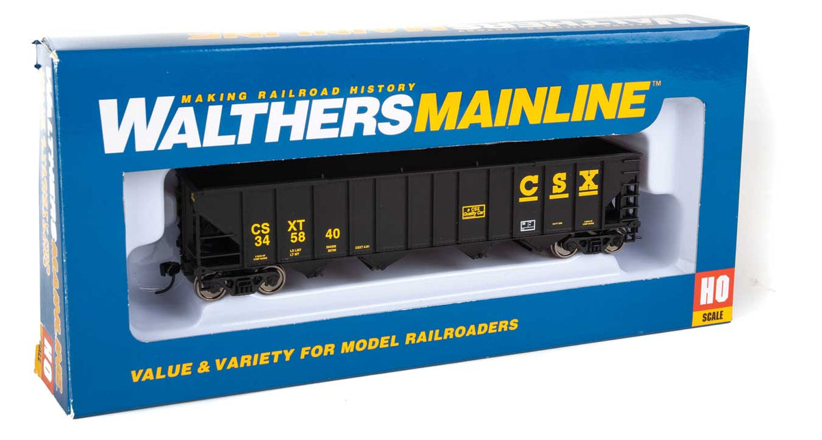  Walthers 910-1987 HO Scale 4 Bay 100 Ton Hopper CSX 345840