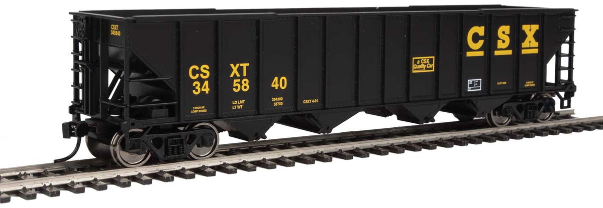  Walthers 910-1987 HO Scale 4 Bay 100 Ton Hopper CSX 345840
