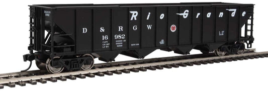  Walthers 910-1992 HO Scale 4 Bay 100 Ton Hopper Rio Grande D&RGW 16982