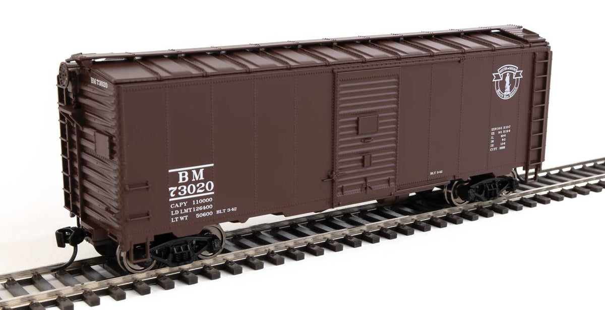  Walthers Mainline 910-2726 HO 40' AAR Modified 1937 Boxcar Boston & Maine BM 73020