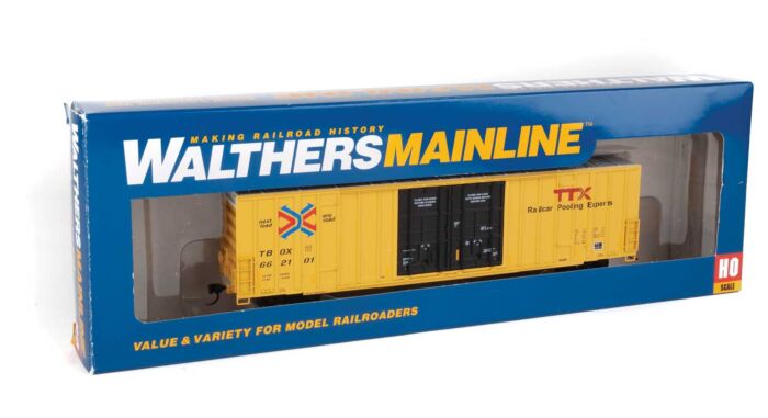  Walthers 910-2976 HO Scale 60' High Cube Plate F Boxcar TTX TBOX 662101