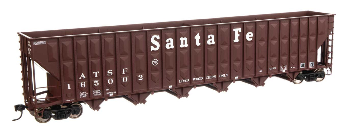  Walthers 910-6752 HO Scale Greenville 7,000 Cu Ft Woodchip Hopper Santa Fe ATSF 165020