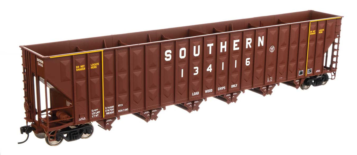  Walthers Mainline 910-6785 HO Scale Greenville 7,000 Cu Ft Woodchip Hopper "Brown" Southern 134526