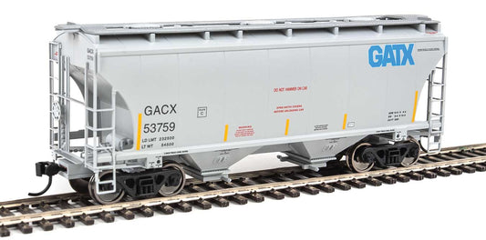  Walthers 910-7554 HO 39' Trinity 3281 2-Bay Covered Hopper GATX/GACX 53759