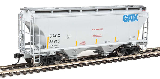  Walthers 910-7556 HO 39' Trinity 3281 2-Bay Covered Hopper GATX/GACX 53815
