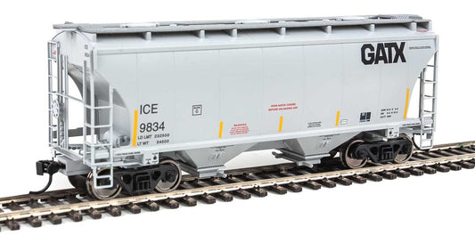  Walthers 910-7559 HO 39' Trinity 3281 2-Bay Covered Hopper Iowa, Chicago & Eastern (GATX) ICE 9834