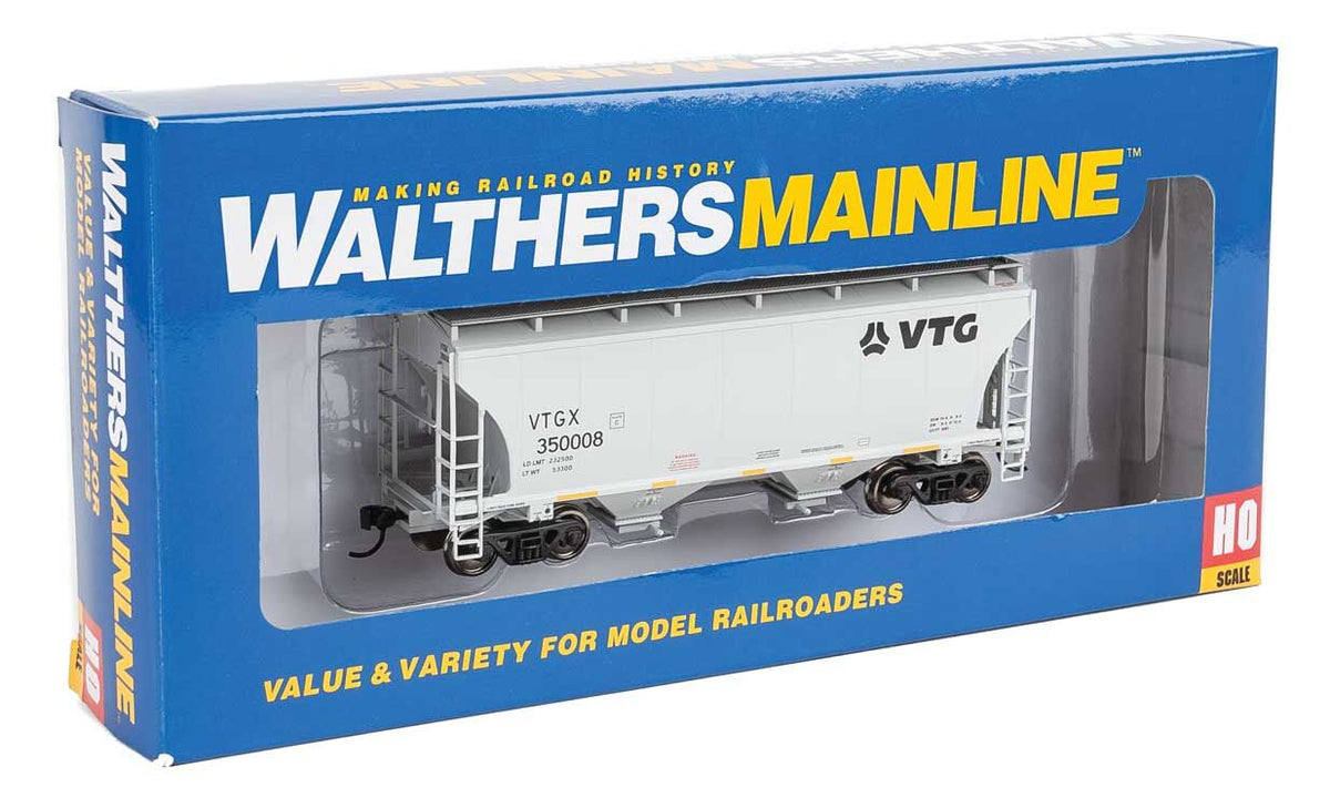  Walthers 910-7564 HO 39' Trinity 3281 2-Bay Covered Hopper VTG North America VTGX 350008