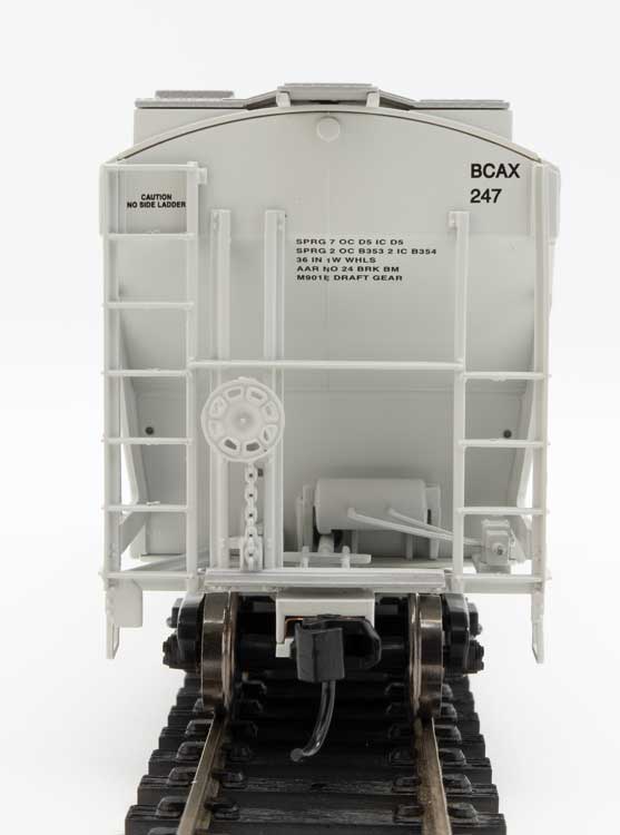 Walthers 910-7567 HO 39' Trinity 3281 2 Bay Covered Hopper Blue Circle Cement BCAX 247