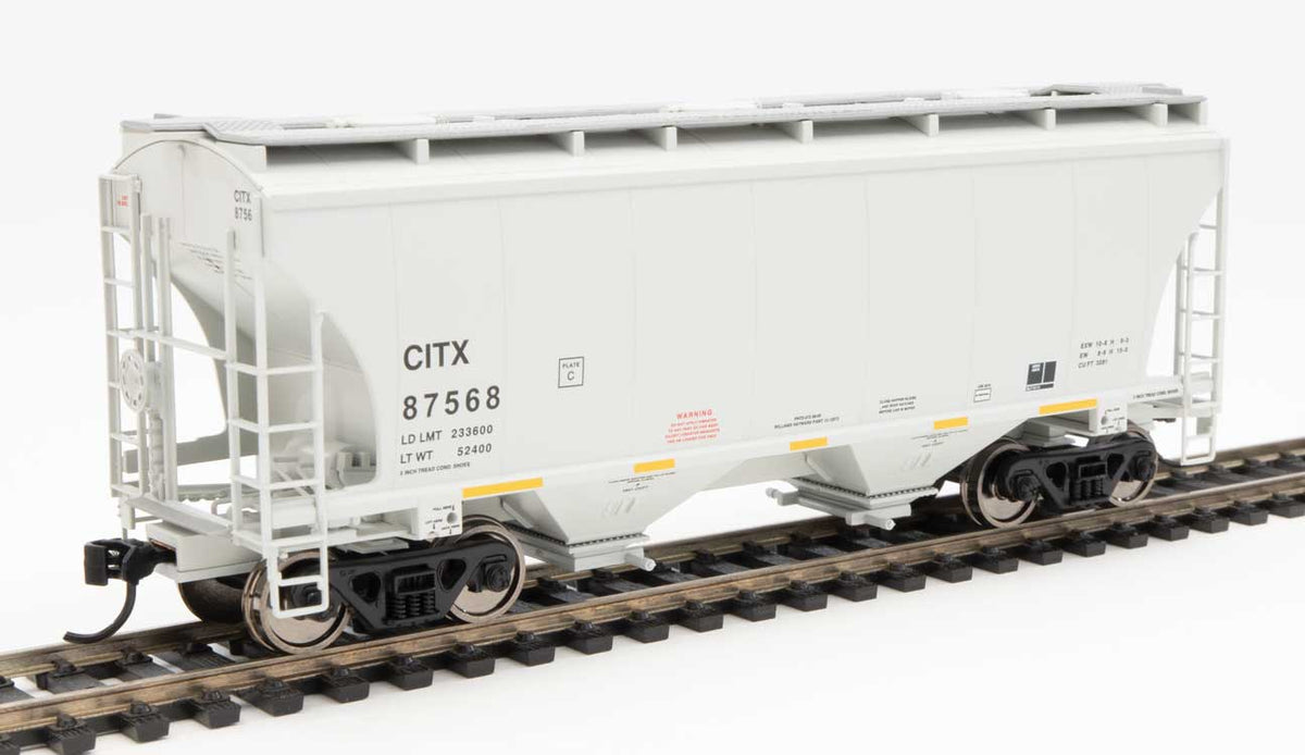  Walthers 910-7571 HO 39' Trinity 3281 2 Bay Covered Hopper CIT Group CITX 87568