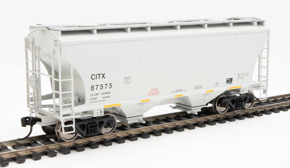  Walthers 910-7572 HO 39' Trinity 3281 2 Bay Covered Hopper CIT Group CITX 87575