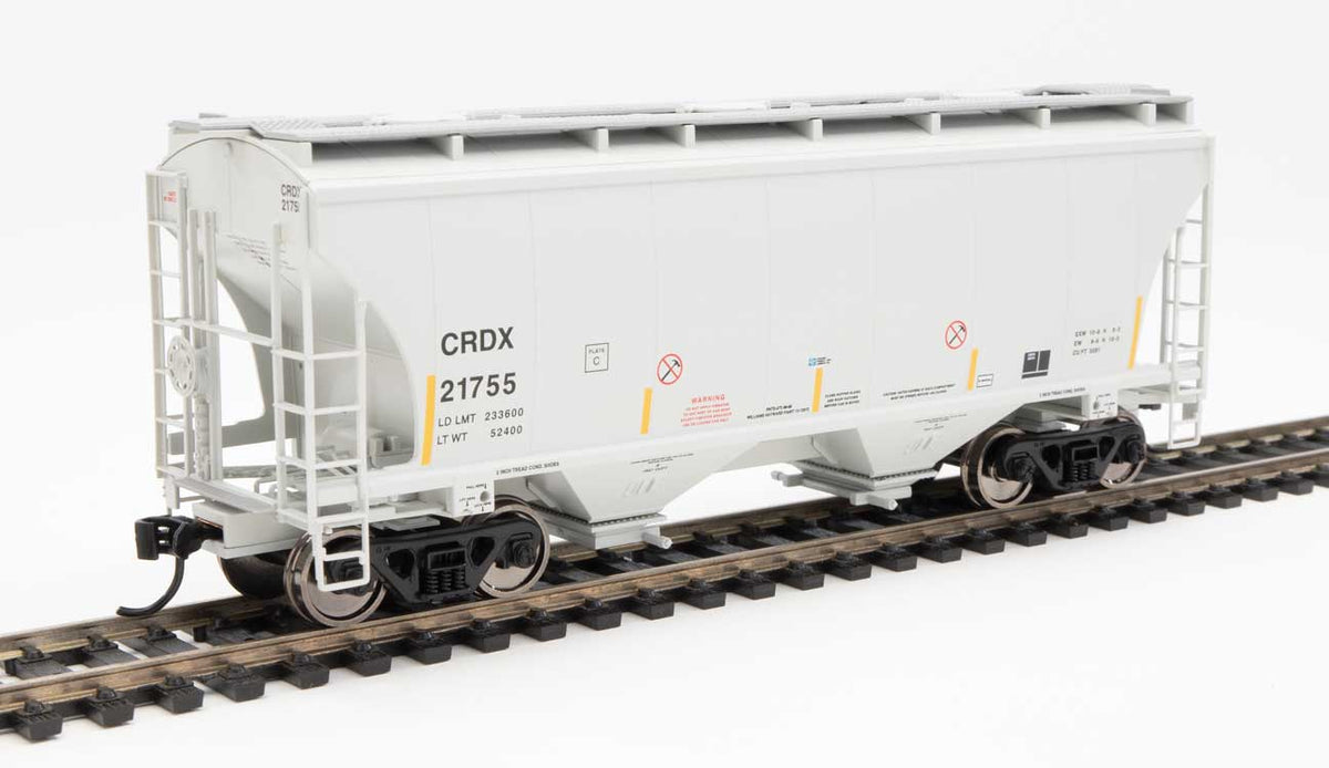  Walthers 910-7573 HO 39' Trinity 3281 2 Bay Covered Hopper CRDX 21755