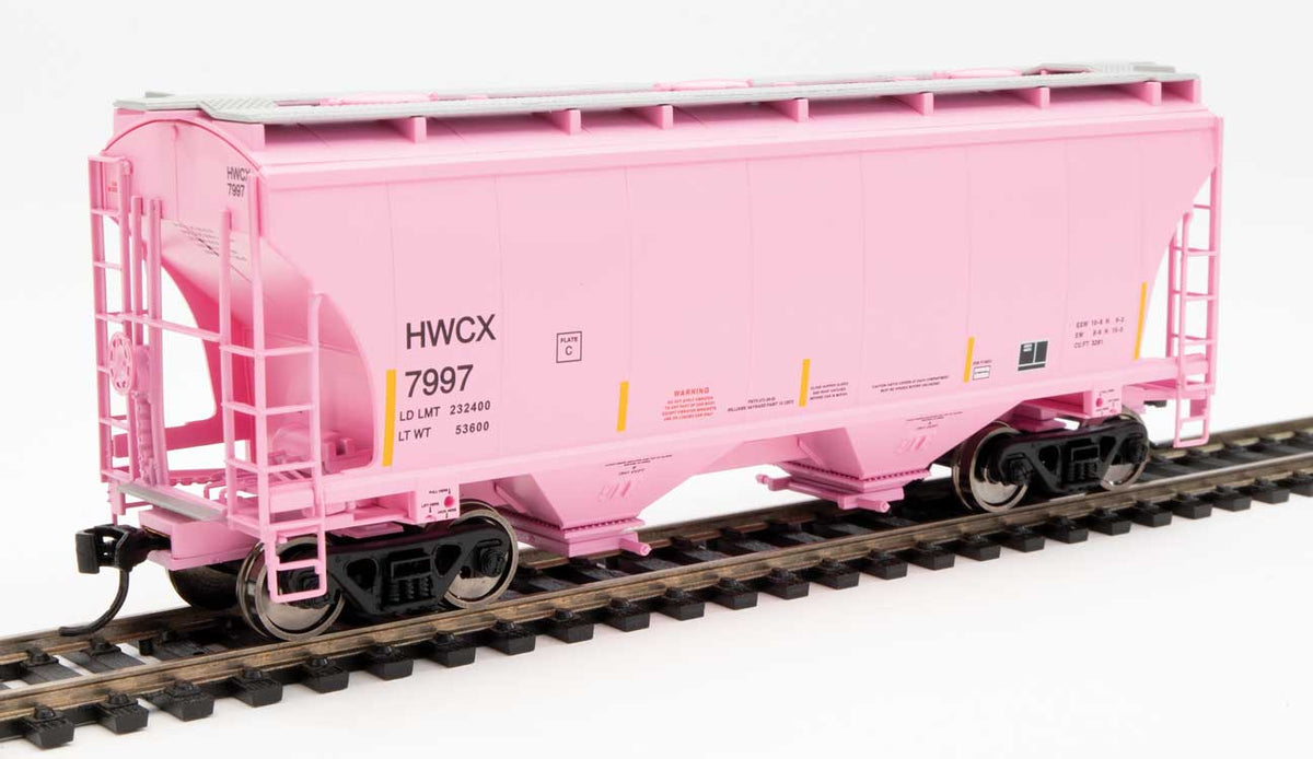  Walthers 910-7583 HO 39' Trinity 3281 2 Bay Covered Hopper Haliburton HWCX 7997