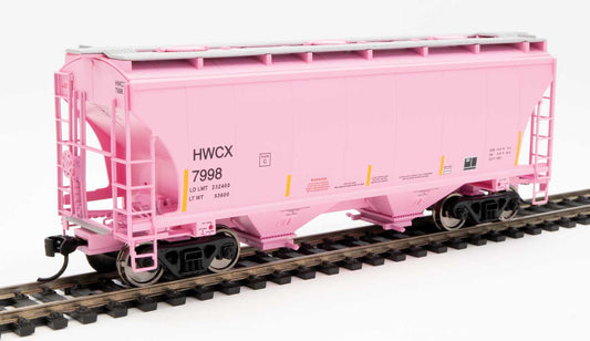  Walthers 910-7584 HO 39' Trinity 3281 2 Bay Covered Hopper Haliburton HWCX 7998