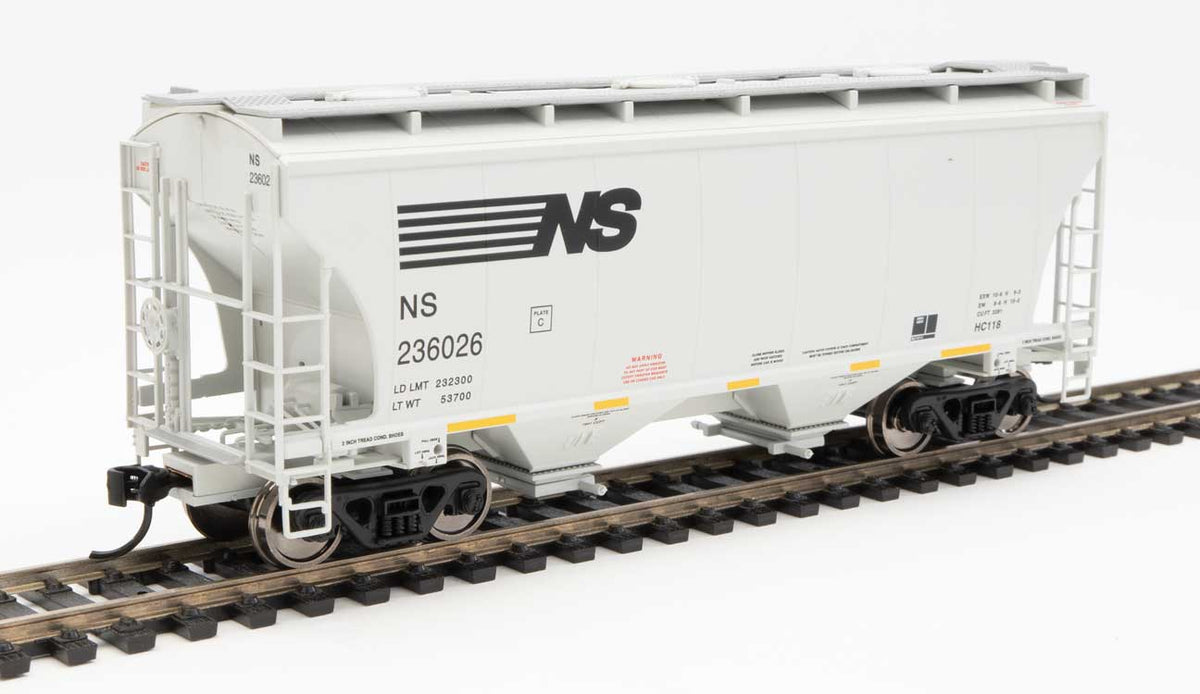  Walthers 910-7586 HO 39' Trinity 3281 2 Bay Covered Hopper NS 236026