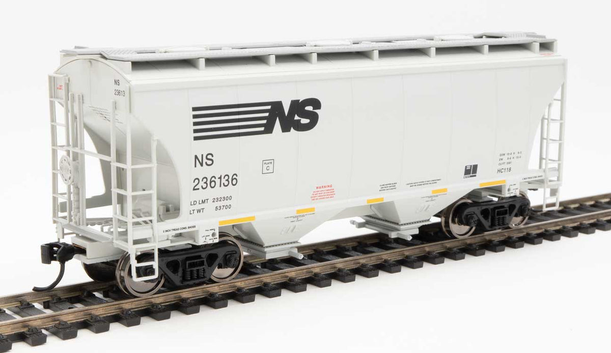  Walthers 910-7588 HO 39' Trinity 3281 2 Bay Covered Hopper NS 236136