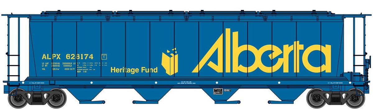  Walthers 910-7804 HO 59' Cylindrical Hopper Alberta ALPX 628174