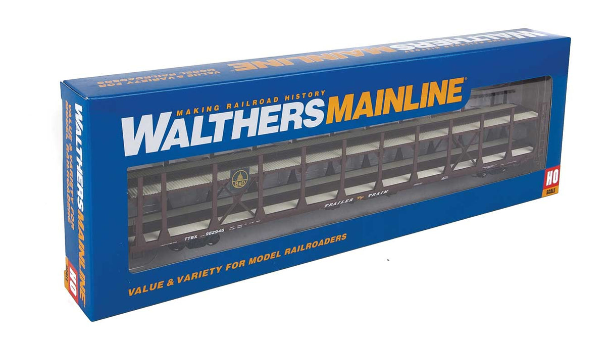  Walthers 910-8007 HO Scale Bi- Level Open Auto Carrier Baltimore & Ohio B&O 962945