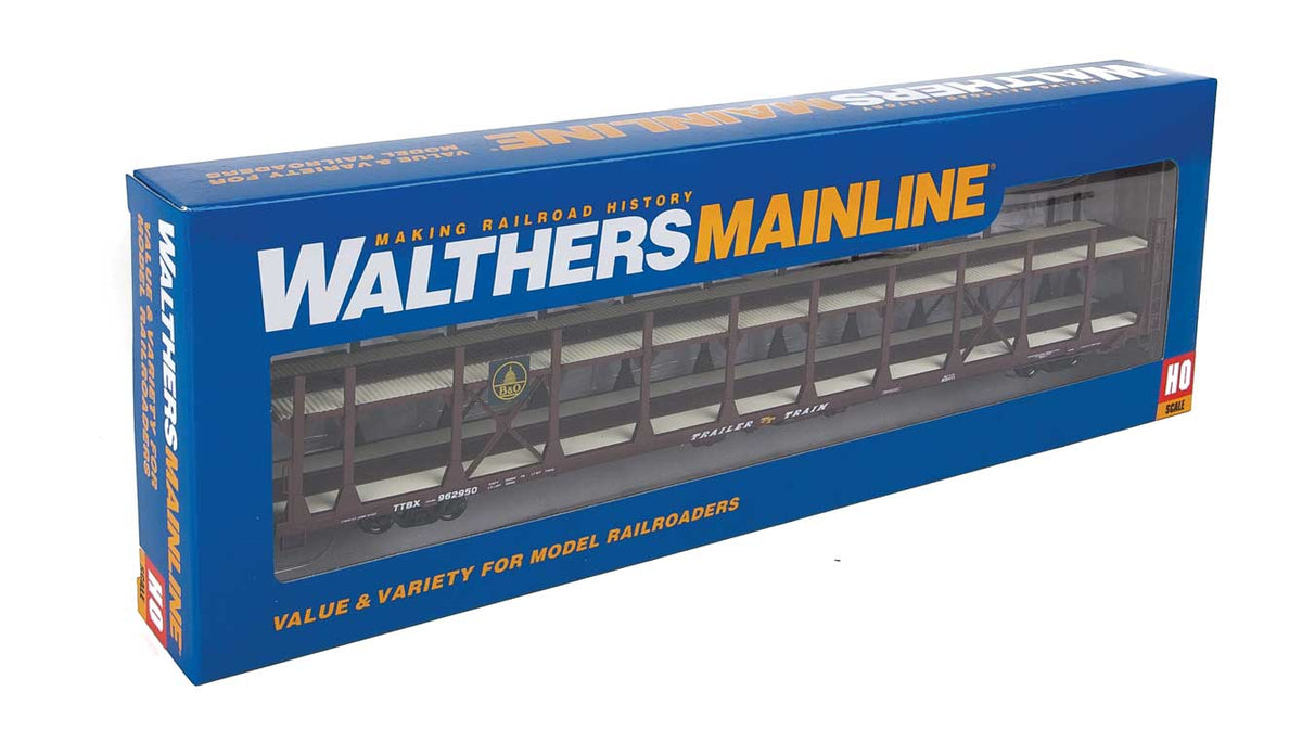  Walthers 910-8008 HO Scale Bi- Level Open Auto Carrier Baltimore & Ohio B&O 962950