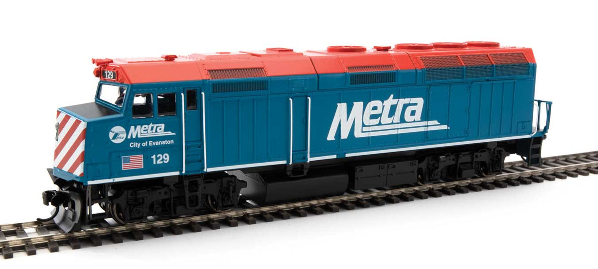  Walthers 910-9473 HO Scale EMD F40PH Metra 129