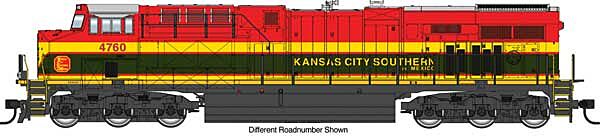  Walthers Mainline 910-10207 HO Scale GE ES44AC GEVO Diesel Kansas City Southern KCS De Mexico 4763