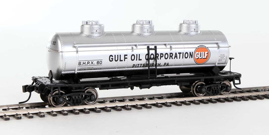  Walthers Mainline 910-1134 HO Scale 3 Dome Tank Car Gulf Oil SHPX 60