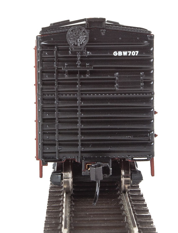 Walthers Mainline 910-1424 HOScale PS-1 40' Boxcar Green Bay & Western GBW 707