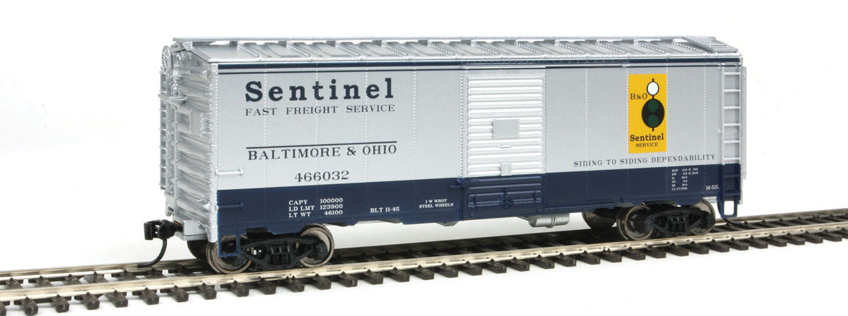  Walthers Mainline 910-1763 40' AAR Boxcar "Sentinel Scheme" Baltimore & Ohio B&O 466032 - NOS