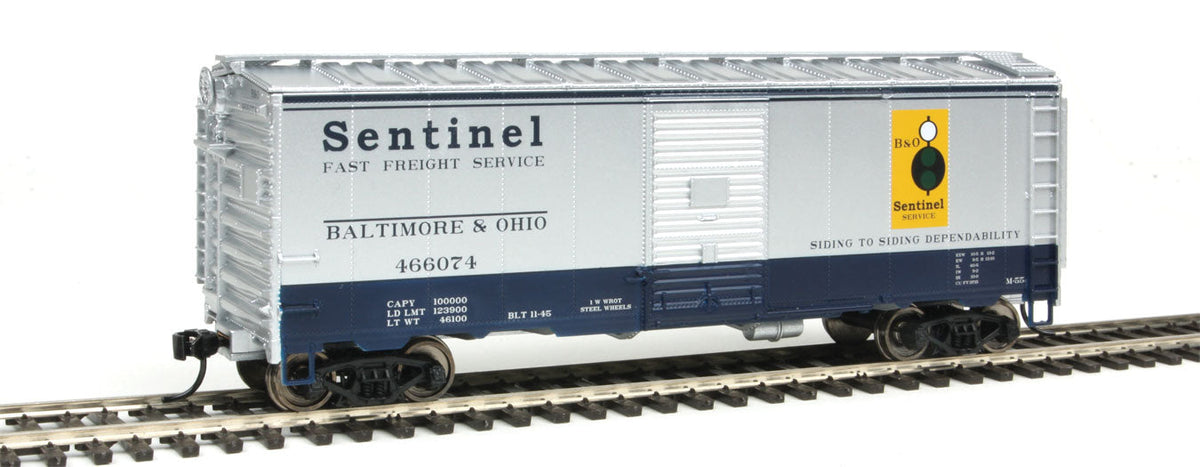  Walthers Mainline 910-1764 40' AAR Boxcar "Sentinel Scheme" Baltimore & Ohio B&O 466074 - NOS
