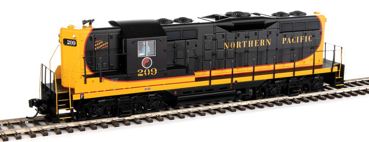  Walthers Mainline 910-20486 HO Scale EMD GP9 Phase II High Hood Northern Pacific NP 209 DCC & Sound