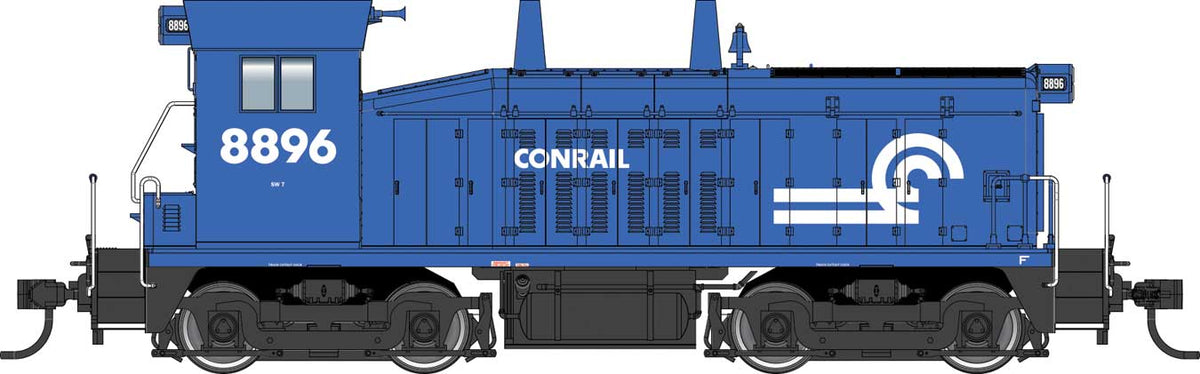  Walthers Mainline 910-20666 HO Scale EMD SW7 Phase II Conrail CR 8896 DCC Sound