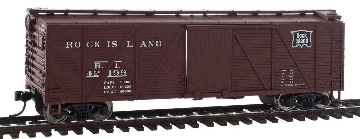  Walthers Mainline 910-2504 HO Scale 40' Single Sheathed Boxcar Rock Island RI 42199 - NOS