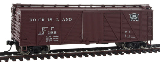  Walthers Mainline 910-2504 HO Scale 40' Single Sheathed Boxcar Rock Island RI 42199 - NOS