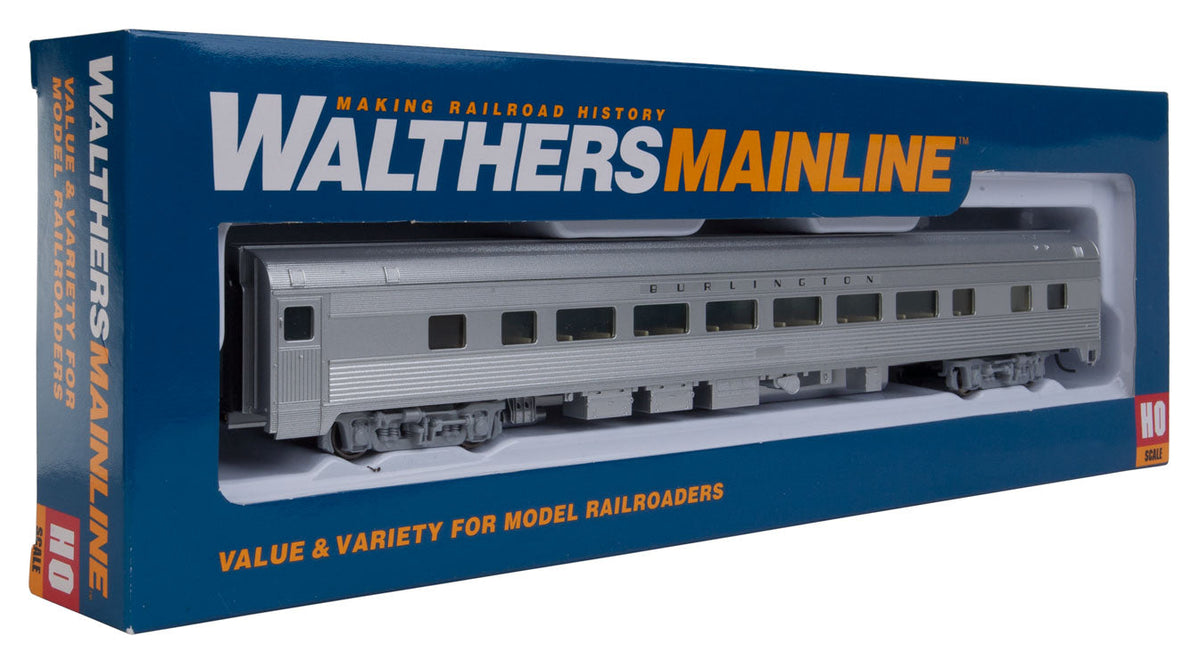  Walthers Mainline 910-30003 HO Scale 85' Budd Large Window Coach CB&Q