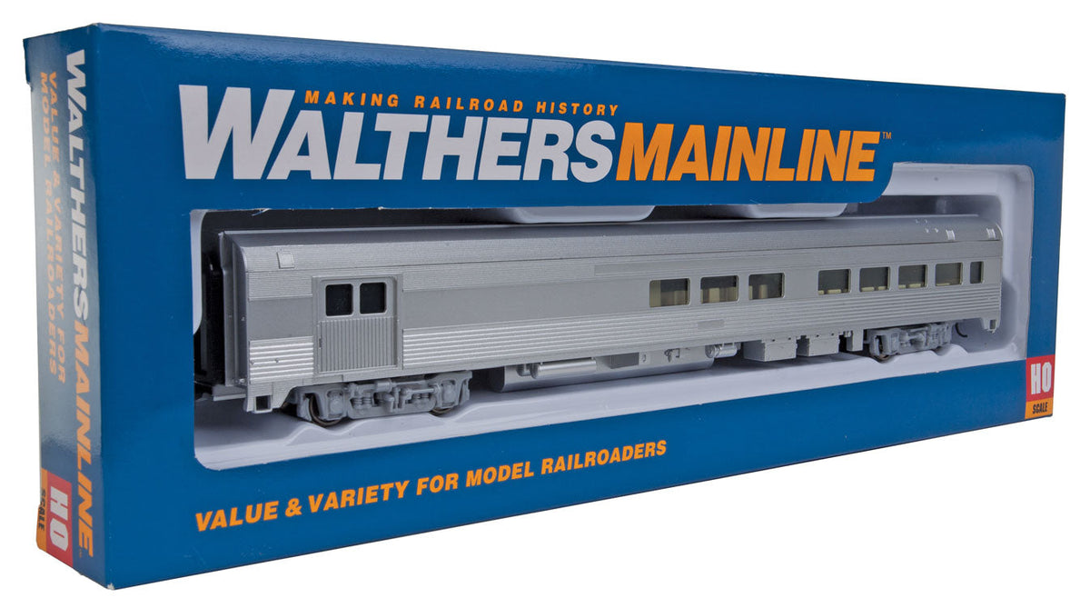  Walthers Mainline 910-30050 HO Scale 85' Budd Baggage Lounge Undecorated