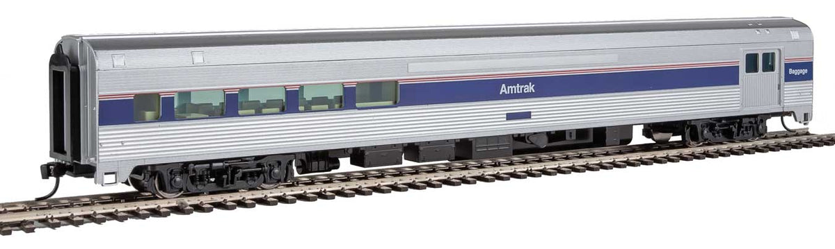  Walthers Mainline 910-30062 HO Scale 85' Budd Baggage Lounge Amtrak Phase IV