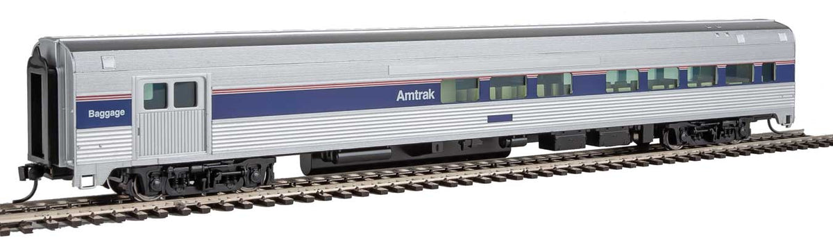  Walthers Mainline 910-30062 HO Scale 85' Budd Baggage Lounge Amtrak Phase IV