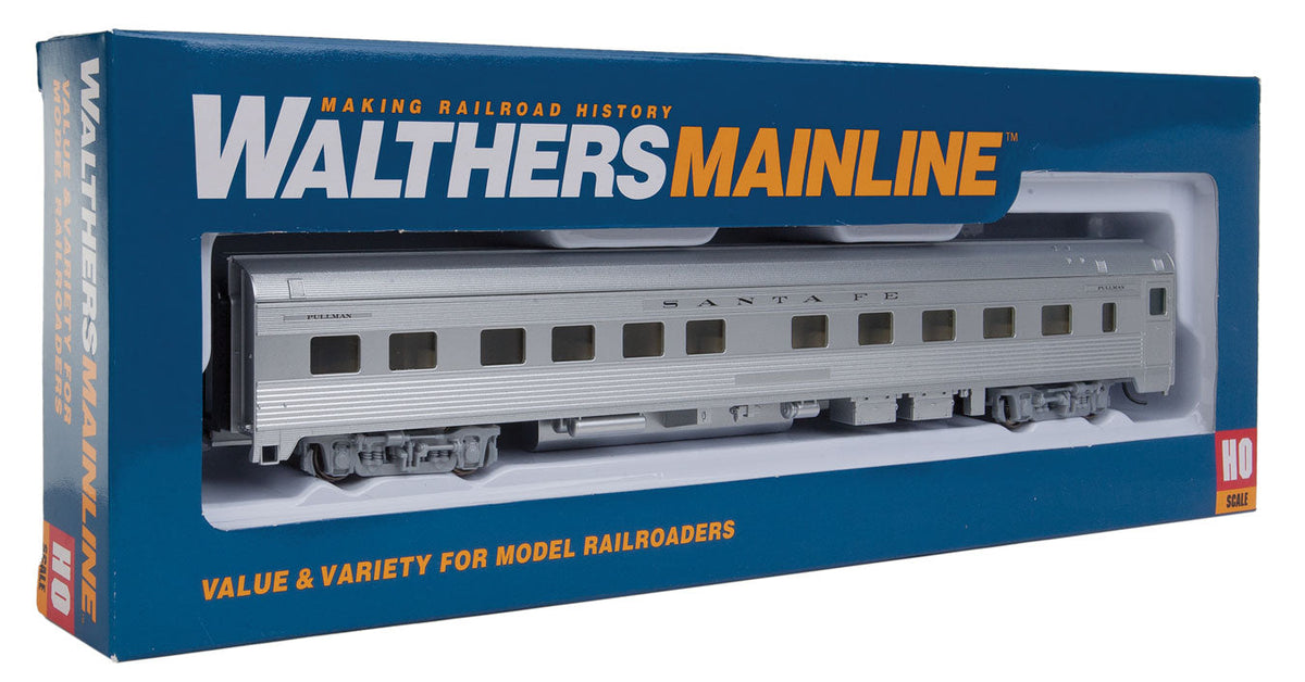  Walthers Mainline 910-30102 HO Scale 85' Budd 10-6 Sleeper Santa Fe ATSF