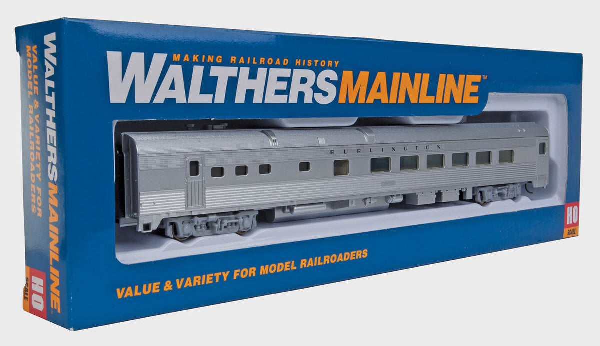  Walthers Mainline 910-30153 HO Scale 85' Budd Diner Burlington CB&Q